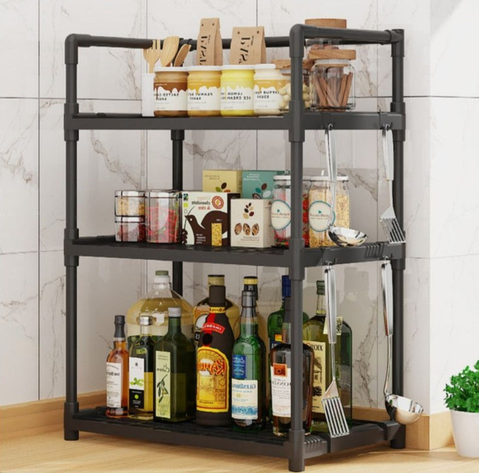 3 Tier Kitchen Storage Rack Shelf Organization