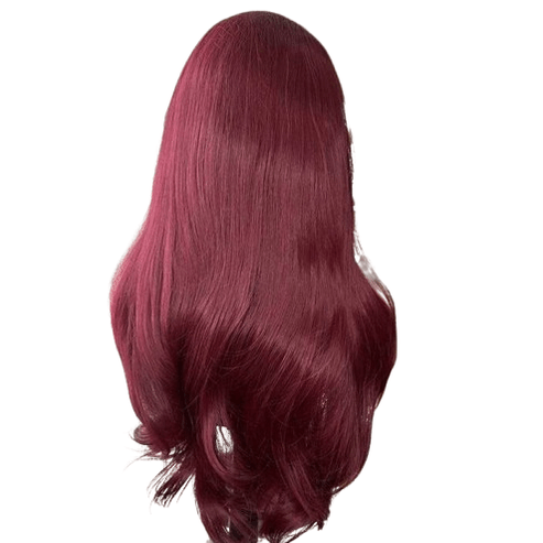 22 inch Burgundy Lace Front Wig(human blend)