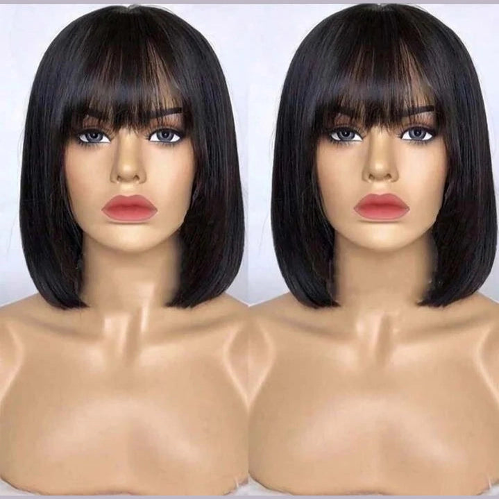 Short Bob Straight Human Hair Wig