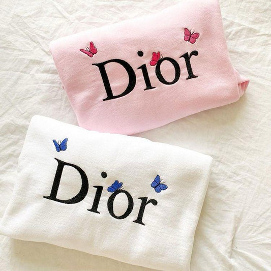 Vintage Embroidered Dior Butterfly Sweatshirts