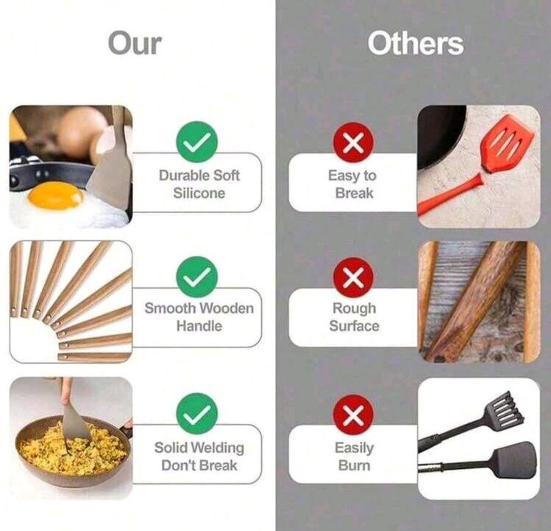 Silicone Kitchen Nonstick Utensils