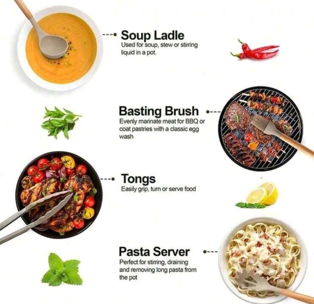 Silicone Kitchen Nonstick Utensils